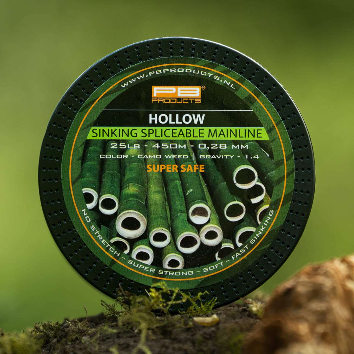 Hollow Braid 25lb 450m Spliceable Camo Weed