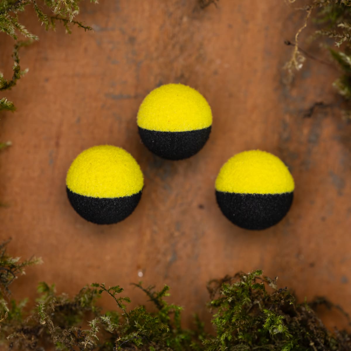 Zig Boilie Yellow & Black 12mm/15mm (6pcs)