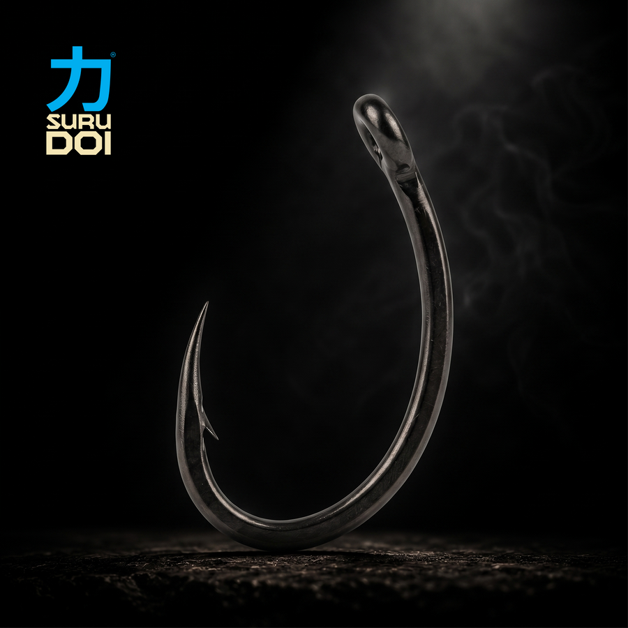 SURUDOI Curved Circle micro barbed carp hook